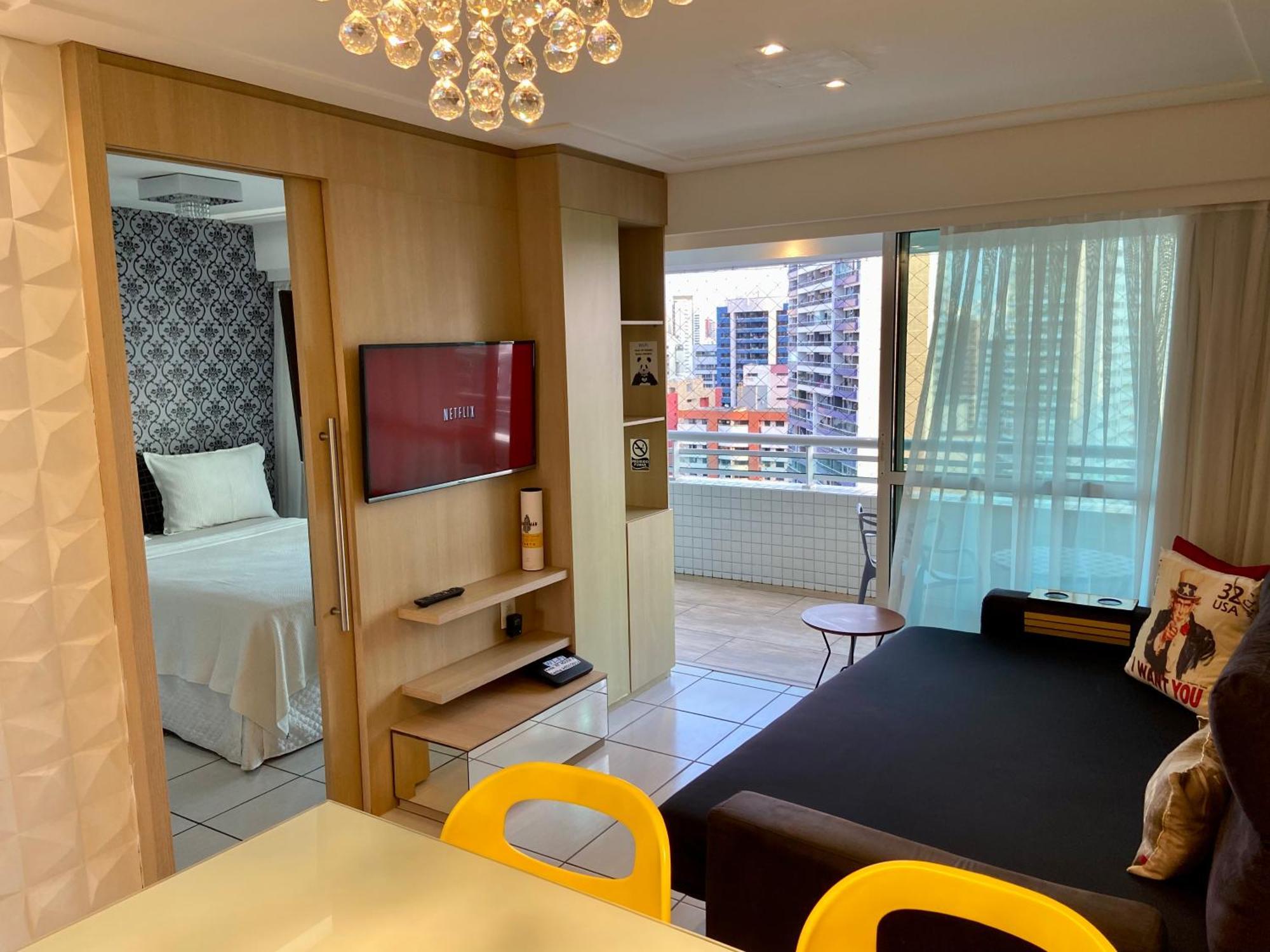 פורטאלזה Apartamento 17º Andar Beira Mar Com 2 Quartos מראה חיצוני תמונה
